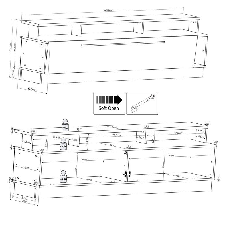 Metro Lane Wiltshire Entertainment Unit for TVs up to 75" Wayfair.co.uk
